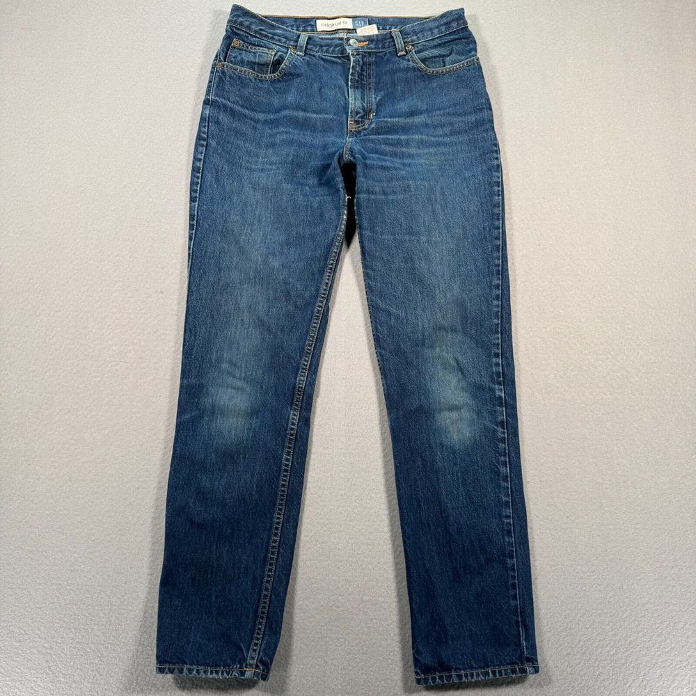 Vintage Gap Jeans Womens 10 Reg Blue Medium Wash Original Fit Denim USA Straight